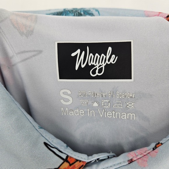 Waggle‎ Polo Shirt Mens Small Birds Margaritas AOP Golf Performance Short Sleeve - Picture 7 of 10